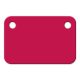 Etiquettes d'identification en synthétique - 01949, 60 x 40 mm, avec 2 trous, 1, 100, rouge