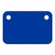 Etiquettes d'identification en synthétique - 01969, 60 x 40 mm, avec 2 trous, 1, 100, bleu foncé