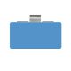 Supports à clipser en synthétique - 02218, 70 x 35 mm, 1, 25, bleu clair